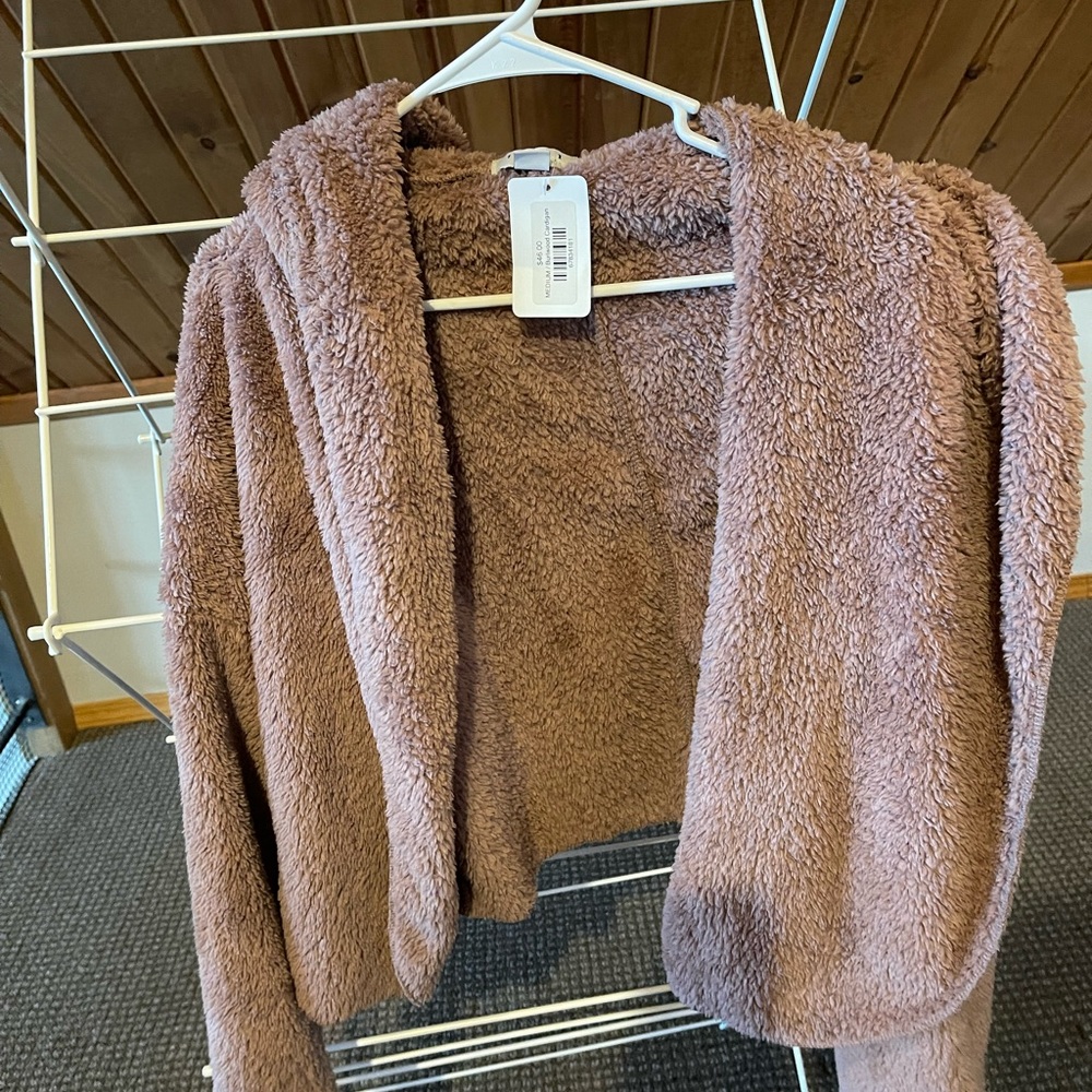 Crop Cardigan, Size M. Never worn.